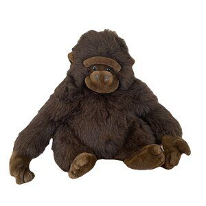 1990s Mervyns Floppy Friends GORILLA 20" Plush Brown Ape Monkey Vintage Stuffed